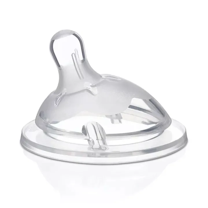Tetina din silicon cu flux mediu Natural Feeling 2luni+, 1 bucata, Chicco