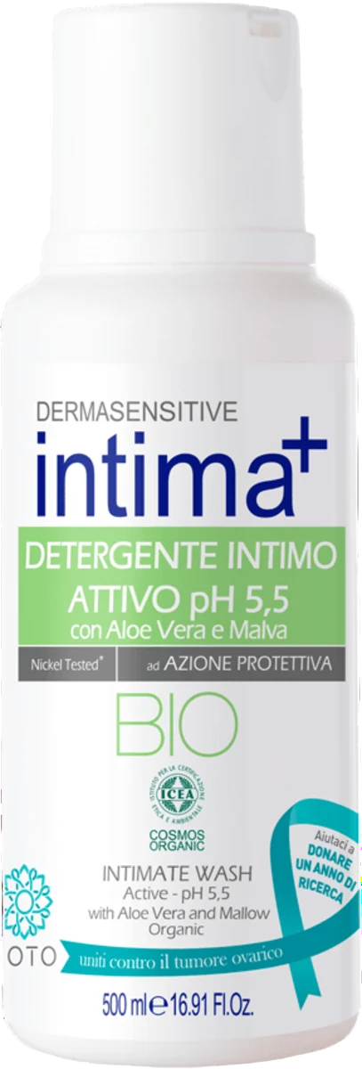 Sapun lichid intim organic cu aloe vera & nalba, 500ml, Intima+