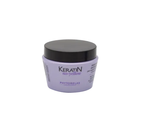 Masca pentru par blond decolorat si grizonat No Yellow, 250ml, Phytorelax