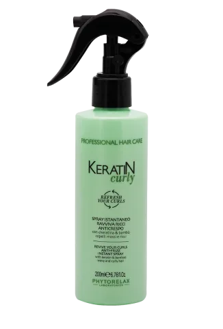 Spray instant pentru par cret si ondulat anti-frizz cu keratina, 150ml, Phytorelax