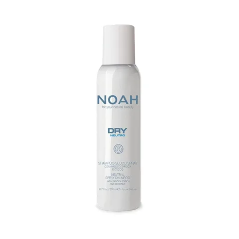 Sampon uscat fara apa cu amidon de tapioca si cocos Neutral, 200ml, Noah