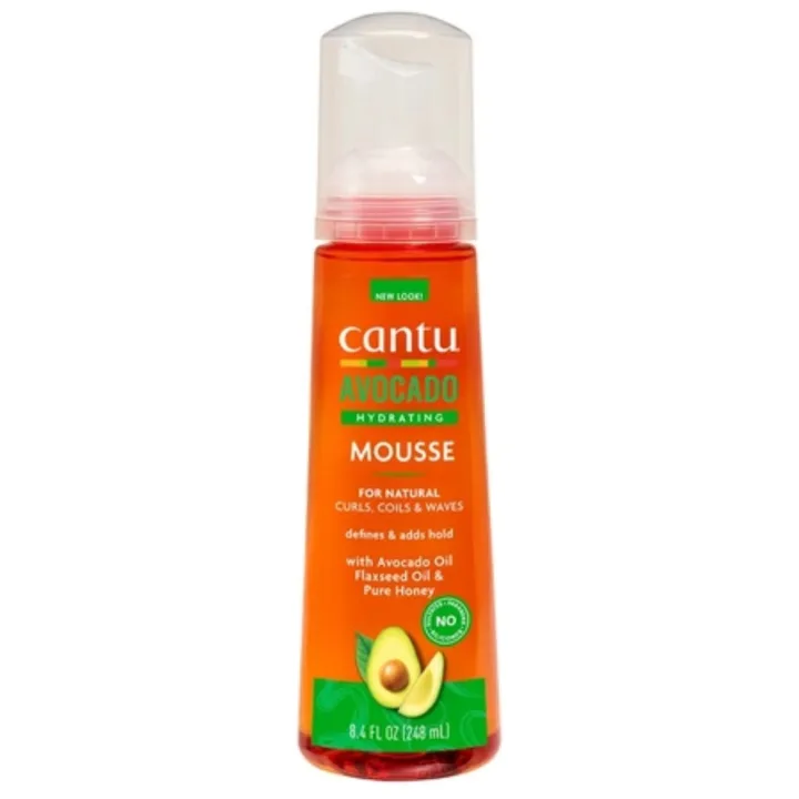 Spuma de par pentru styling cu ulei de avocado Curls Coils & Waves, 248ml, Cantu
