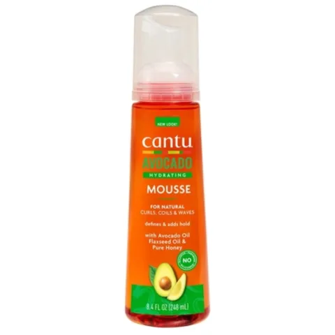 Spuma de par pentru styling cu ulei de avocado Curls Coils & Waves, 248ml, Cantu