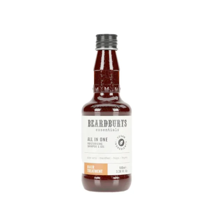 Sampon barbati 3 in 1 pentru calatorie All in One, 100ml, Beardburys