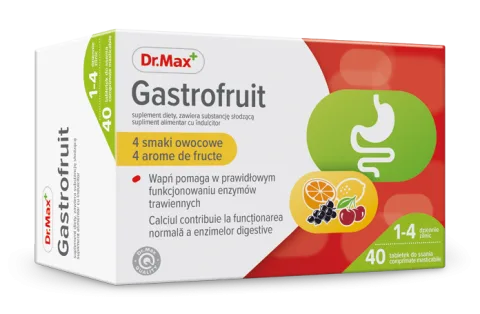 Dr. Max Gastrofruit, 40 comprimate masticabile