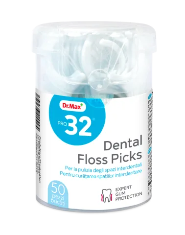 Pro32 Ata dentara cu scobitoare Floss Pick, 50 bucati