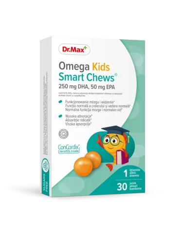 Dr. Max Omega Kids Smart Chews, 30 jeleuri
