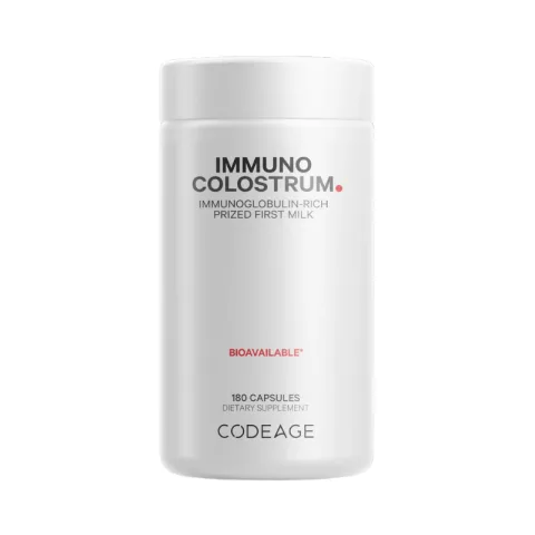 Immuno Bovine Colostrum Colostru Bovin Bogat in Imunoglobuline, 180 capsule, Codeage