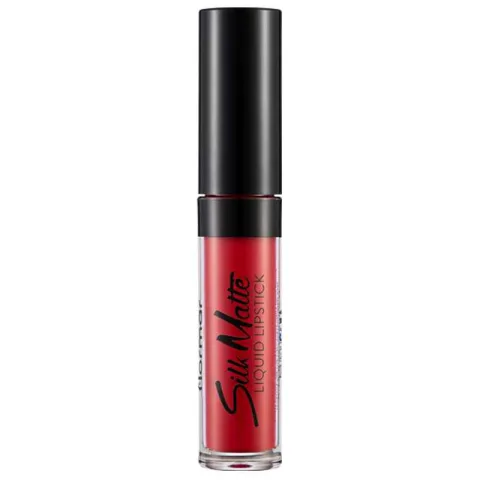 Ruj de buze lichid Silk Matte No 07 Claret Red, 4.5ml, Flormar