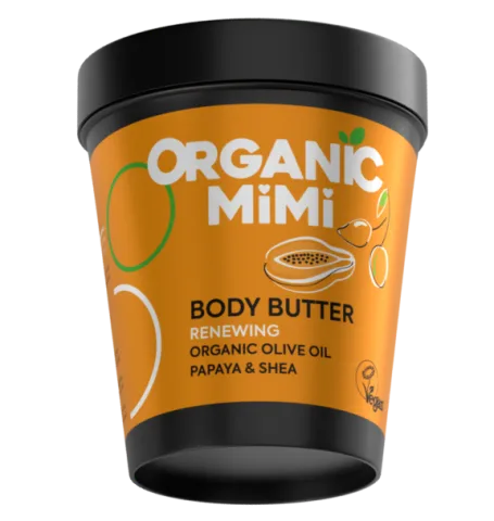 Unt de corp regenerant cu ulei de masline si papaya, 200ml, Organic Mimi