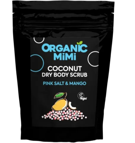 Scrub de corp cu sare roz si aroma de mango si cocos, 150g, Organic Mimi