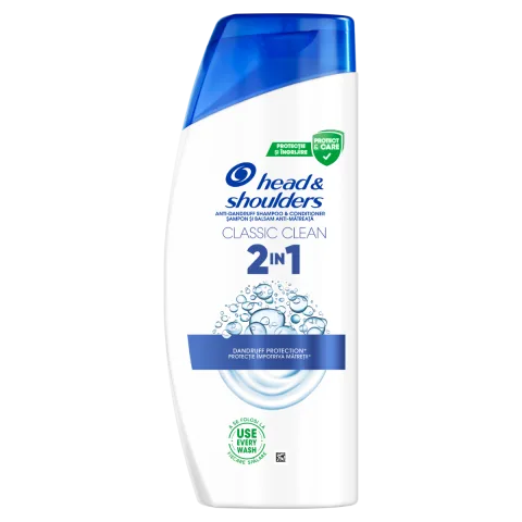 Sampon pentru par normal anti-matreata Classic Clean 2 in 1, 625ml, Head&Shoulders