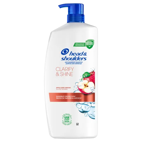 Sampon anti-matreata cu Otet de Mere Clarify & Shine, 800ml, Head&Shoulders