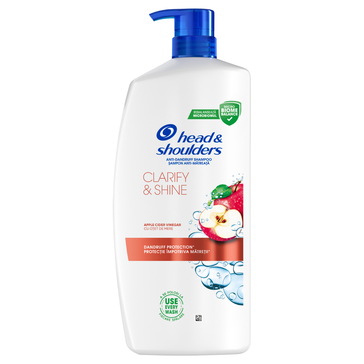 Sampon anti-matreata cu Otet de Mere Clarify & Shine, 800ml, Head&Shoulders