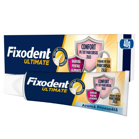 Crema adeziva pentru proteza dentara Ultimate Fresh, 40g, Fixodent