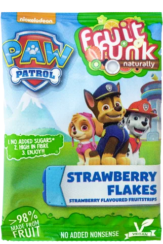 Fulgi din fructe cu capsuni Paw Patrol, 16g, Fruit Funk