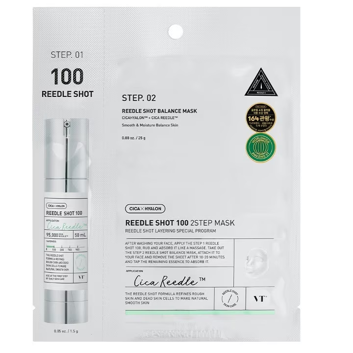 Masca de fata Reedle Shot 100, 1 bucata, VT Cosmetics