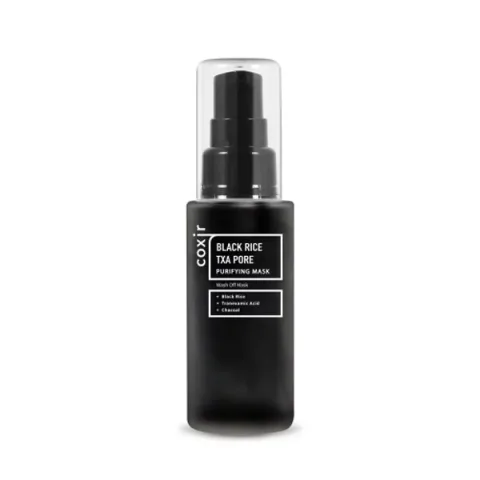 Masca purifianta pentru pori cu orez negru si Acid Tranexamic, 50ml, Coxir