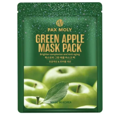 Masca de tip servetel cu mar verde, 25ml, Pax Moly