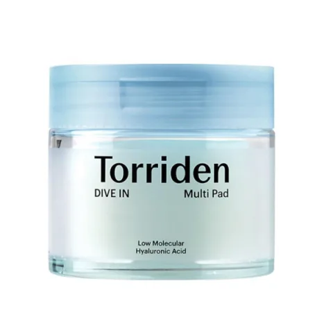 Dischete hidratante Hyaluronic Acid Dive In Multi Pad, 80 bucati, Torriden