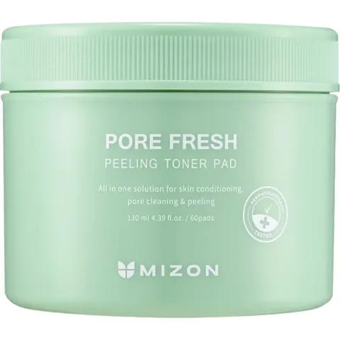 Dischete cu toner pentru minimizarea porilor si efect de peeling, 60 bucati, Mizon