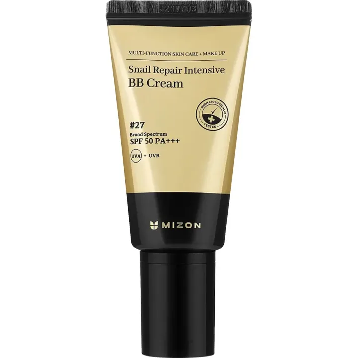 Crema BB reparatoare cu extract de melc SPF50 PA+++ No. 27, 50ml, Mizon