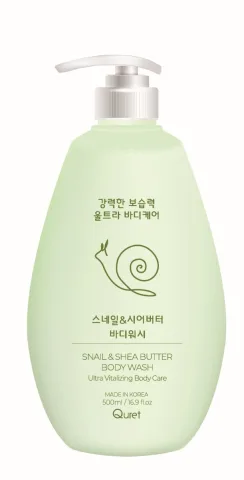 Gel de dus cu filtrat de secretie de melc si unt de shea, 500ml, Quret