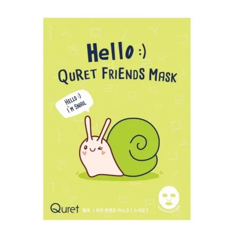 Masca fata cu mucus de melc Hello Friends, 25g, Quret