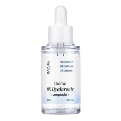 Ser pentru fata Biome 8X Hyaluronic, 30ml, Raviel