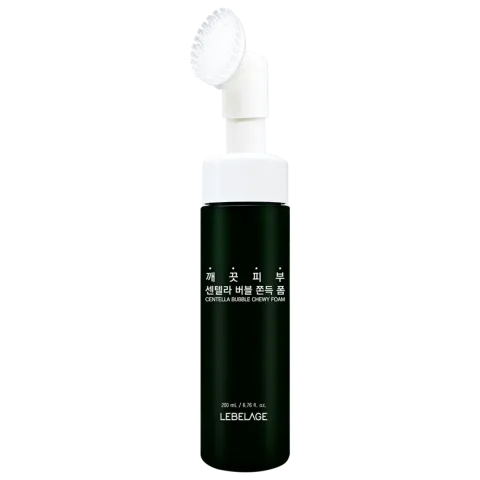 Spuma de curatare cu Centela Asiatica si perie de silicon, 200ml, Lebelage