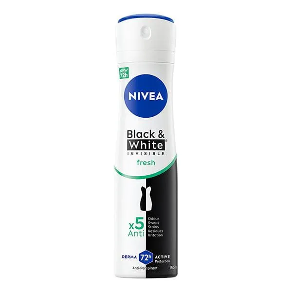 Deodorant spray pentru femei Black & White Fresh, 150ml, Nivea