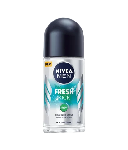 Deodorant roll-on pentru barbati Fresh Kick, 50ml, Nivea