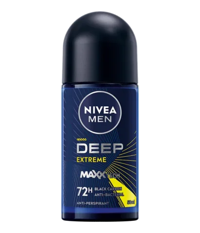 Deodorant roll-on pentru barbati Deep Extreme, 50ml, Nivea