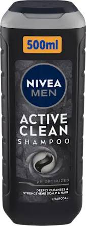 Sampon Active Clean Men Hair Care, 500ml, Nivea