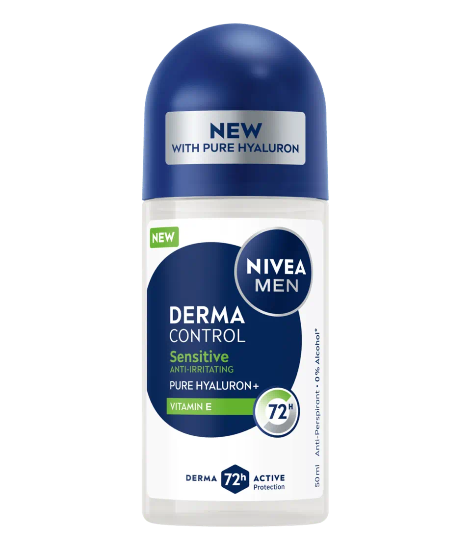 Deodorant roll-on pentru barbati Derma Control Sensitive, 50ml, Nivea