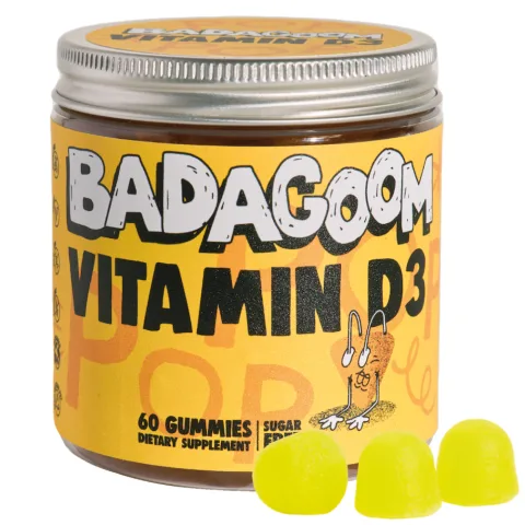 Jeleuri gumate Vitamin D3, 60 jeleuri, Badagoom