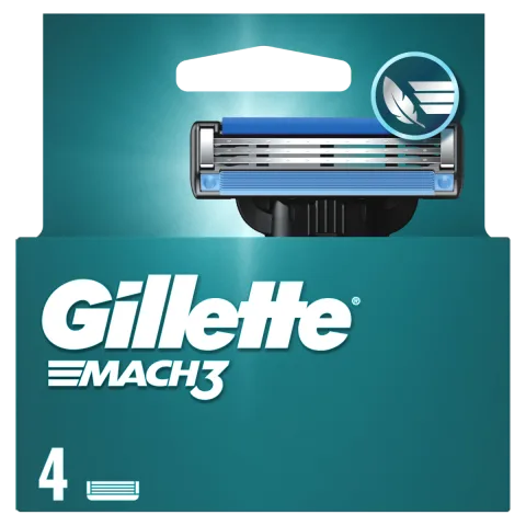 Set rezerve aparat de ras Mach 3, 4 bucati, Gillette
