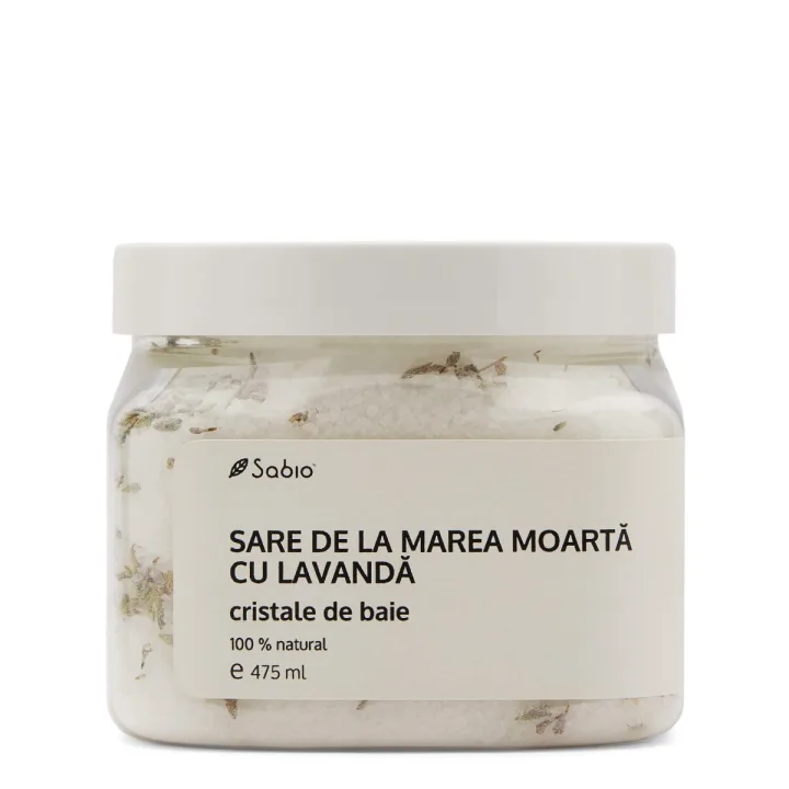 Sare de la Marea Moarta cu lavanda, 475ml, Sabio