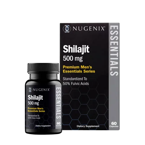 Rasina pura de Shilajit din Himalaya Nugenix® Shilajit, 60 capsule, GNC