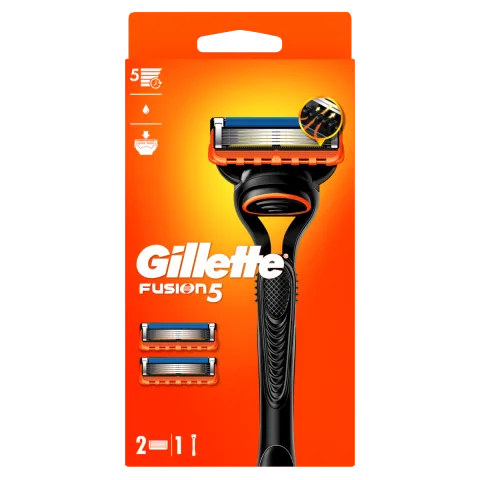 Aparat de ras pentru barbati Fusion5 + rezerva, 1 bucata, Gillette