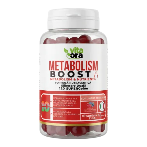 Suport pentru metabolism si energie Metabolism Boost, 120 jeleuri, Vita Ora