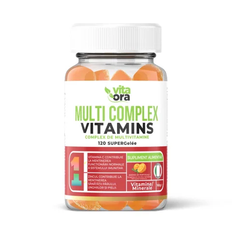 Complex de multivitamine cu aroma de portocale, 120 jeleuri, Vita Ora