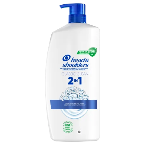 Sampon pentru par normal anti-matreata Classic Clean 2 in 1, 800ml, Head&Shoulders