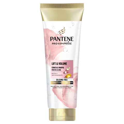 Balsam pentru par cu biotina fara silicon Lift'N'Volume, 160ml, Pantene
