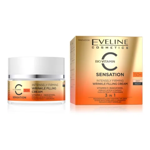 Crema anti-rid 50+ pentru zi si noapte regeneranta, 50ml, Eveline