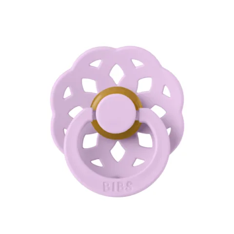 Suzeta din latex cu tetina rotunda pentru +6 luni Boheme Violet Sky, 1 bucata, Bibs