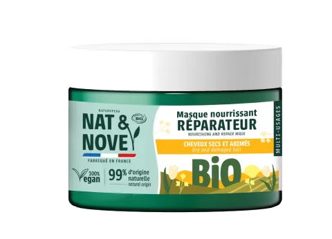 Masca reparatoare pentru par uscat si deteriorat cu extract de alune 3in1 Bio, 300ml, Nat&Nove