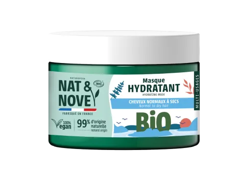 Masca hidratanta pentru par normal si uscat cu extract de castravete 3in1 Bio, 300ml, Nat&Nove