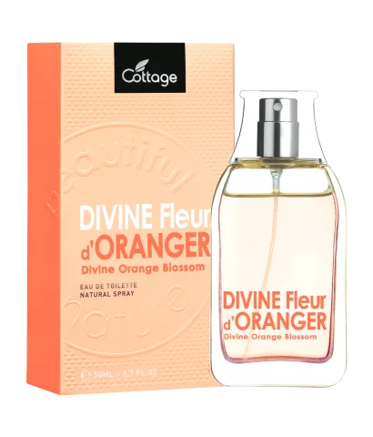 Apa de toaleta pentru femei cu flori de portocal Divine, 50ml, Cottage
