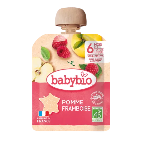 Piure de mar si zmeura bio, 90g, BabyBio